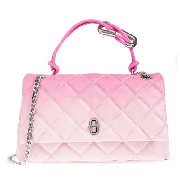 Marc Jacobs Shoulder Bag Dual Medium Chain Pink Ombre - Picture 1 of 11